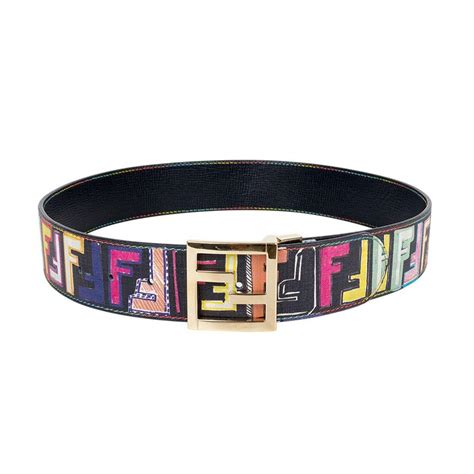 fendi multicolor canvas belt bag|Fendi belt black and grey.